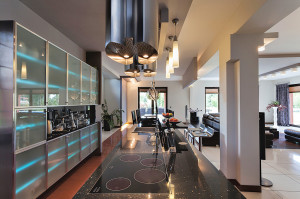Modern home kitchen and dining